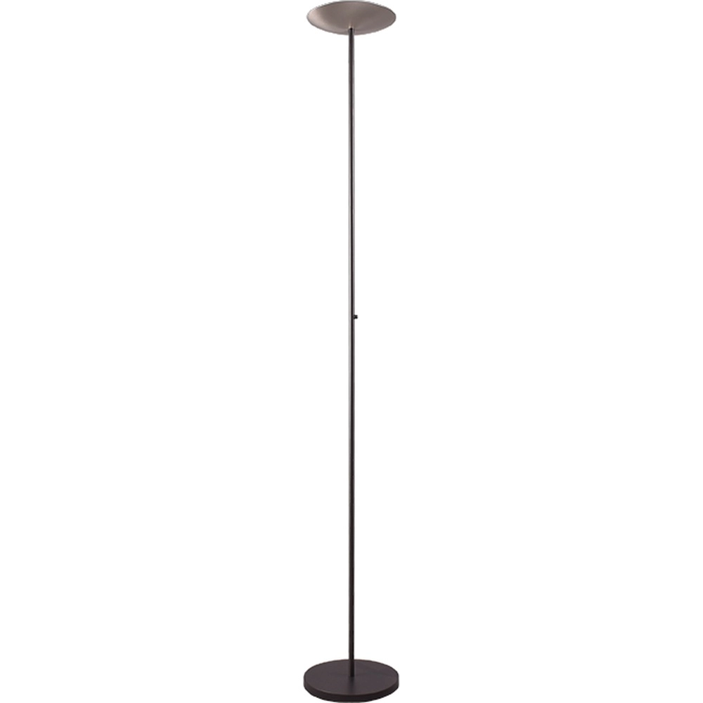 Design-Stehlampe Scala schwarz mit Nickel Ø 25 cm