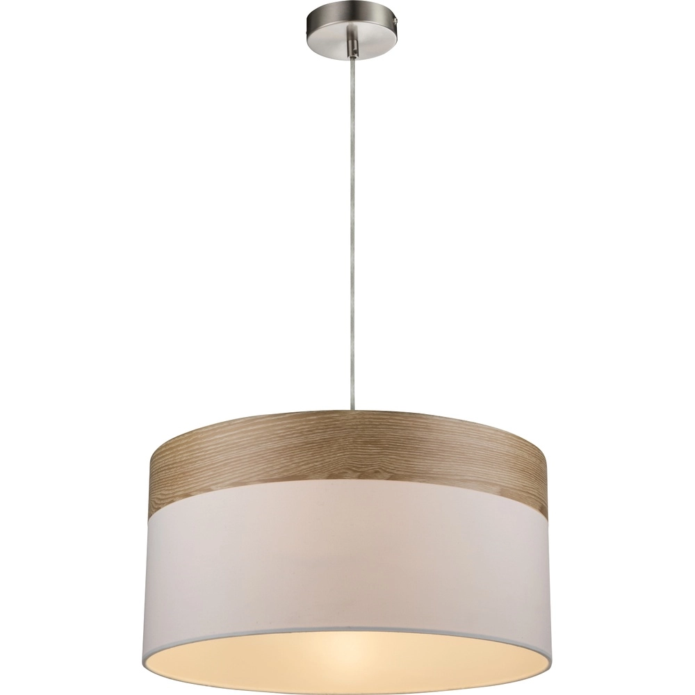 Pendellampe Chipsy mit Holzoptik Ø 40 cm