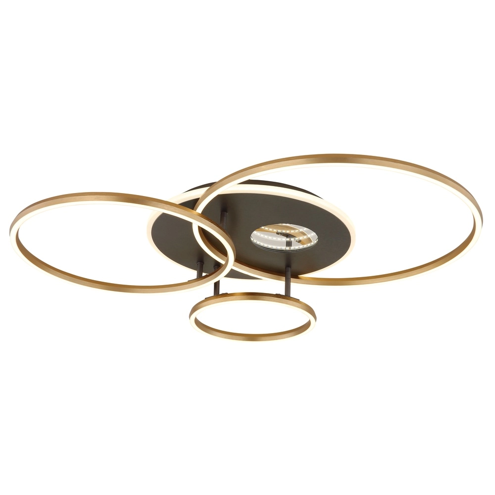Moderne Deckenlampe Invertina Gold 90 cm
