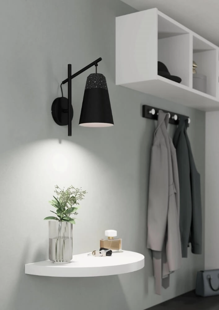 Schwarze Wandlampe Canterras Eglo 9002759995461