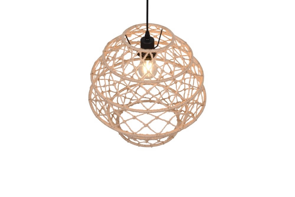 Rattan Pendelleuchte Hive Ø 38,5cm Trio 4017807637205