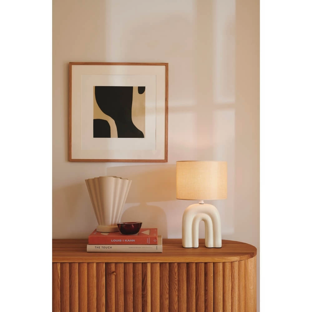 Trendige Tischleuchte Haze sandbraun Nordlux 5704924018770