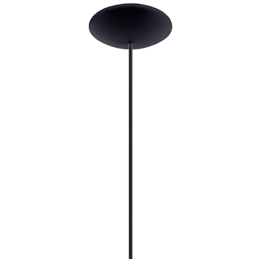 Schwarze Hängelampe Sabinar Ø 28cm mit Holz Eglo 9008606235780