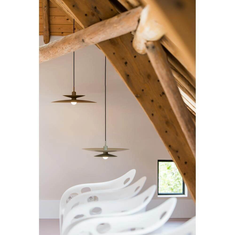 Pendelleuchte Linares Regenschirm braun Ø 50cm Artdelight 8720701101678