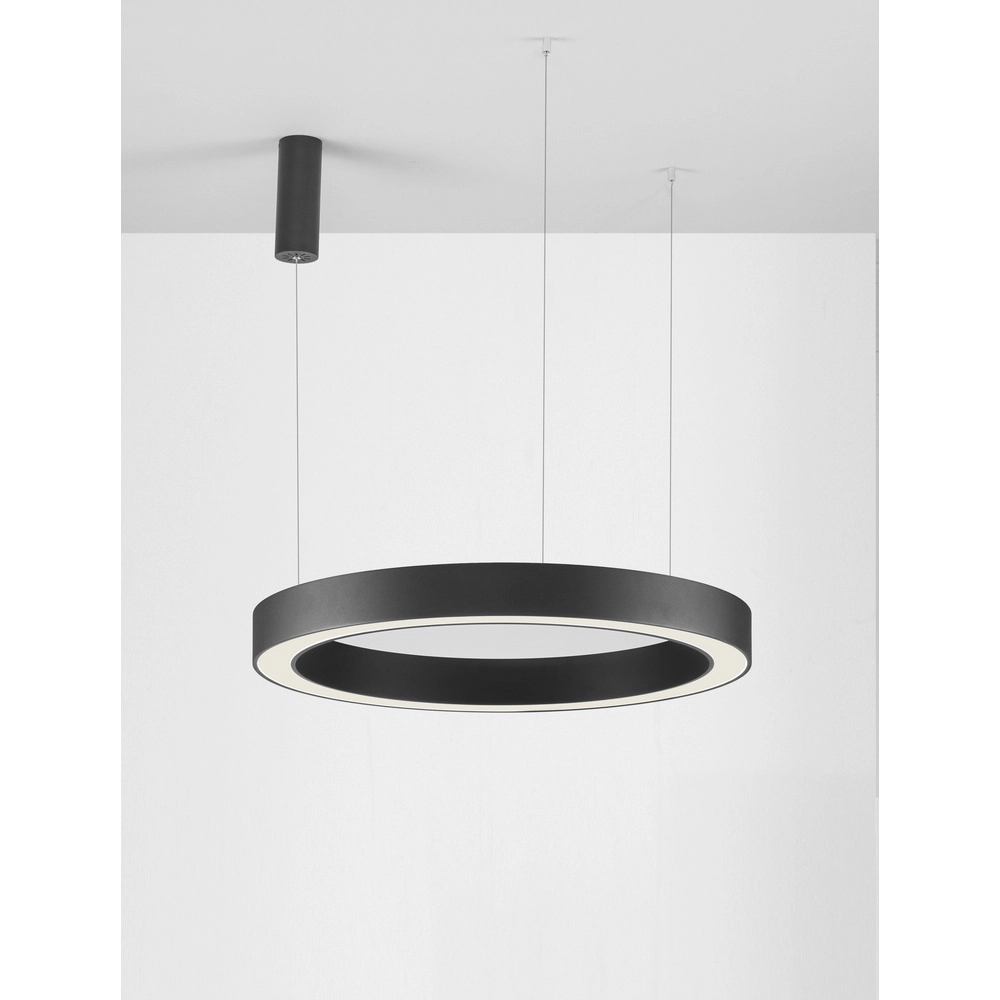 Pendelleuchte Morbido schwarz Ø 80cm