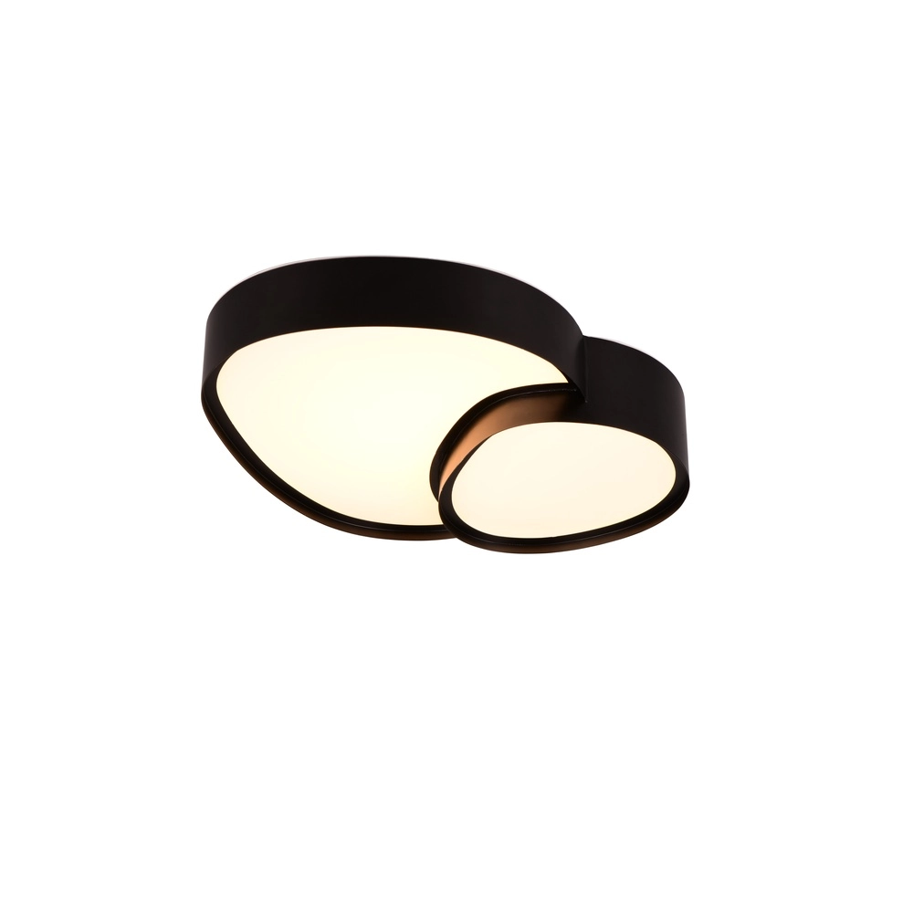 Organische Deckenleuchte Rise 43,5cm schwarz