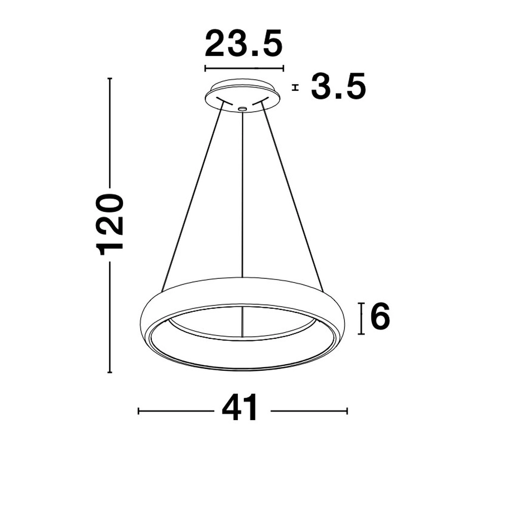 Design-Pendelleuchte Albi weiß Ø 41cm Lyora 5212017419477