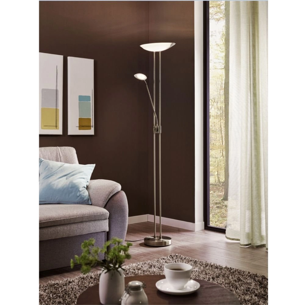 LED Stehleuchte Baya matte chrom Eglo 9002759938741