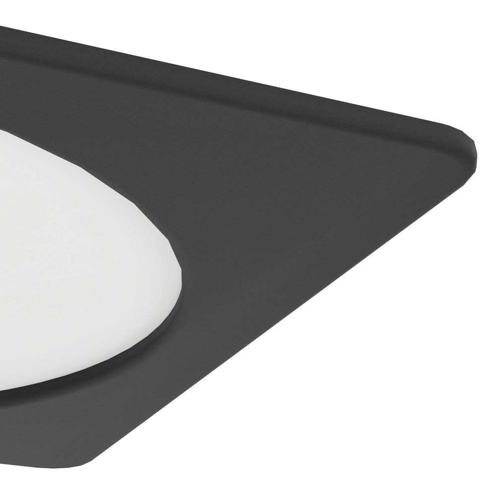 Einbaulampe Fueva 6 Quadrat – Schwarz – 21,6x21,6 cm Eglo 9008606330737
