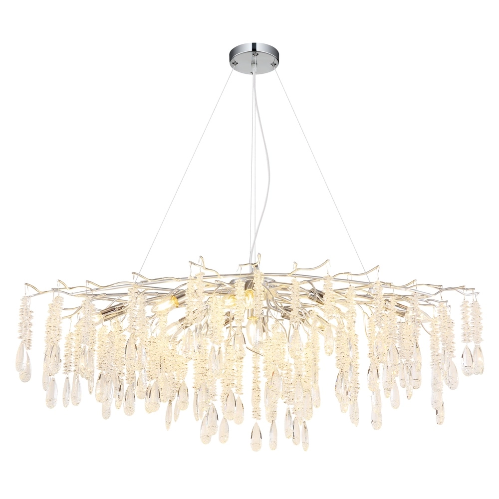 Pendellampe Kinga Silbergrau 120 cm Globo 9007371569991