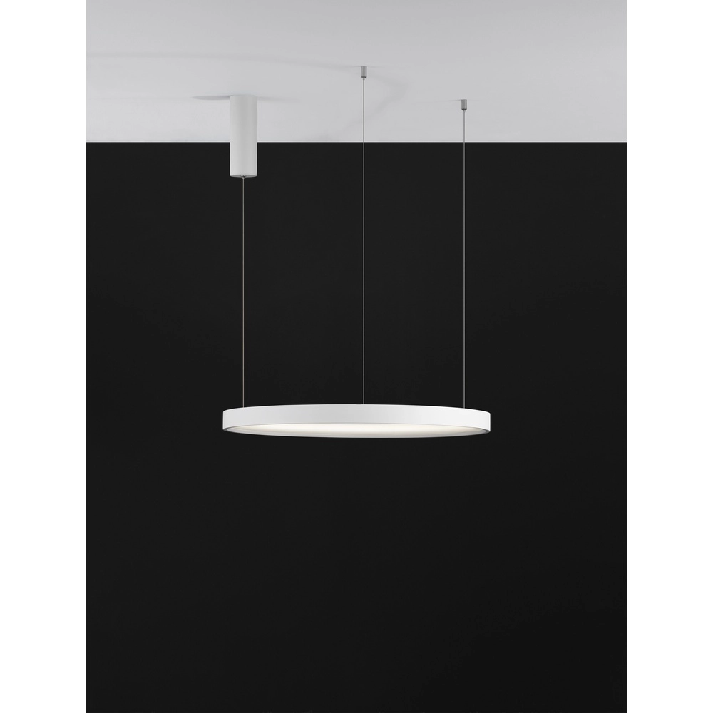 Runde Pendelleuchte Perrine weiß Ø 60cm Lyora 5212017438423