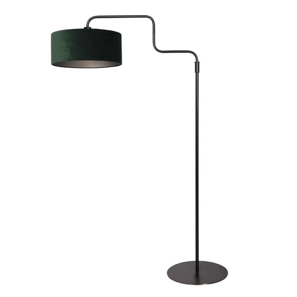 Stehlampe Bloeba schwarz mit grüner Kapuze Steinhauer 8712746176971