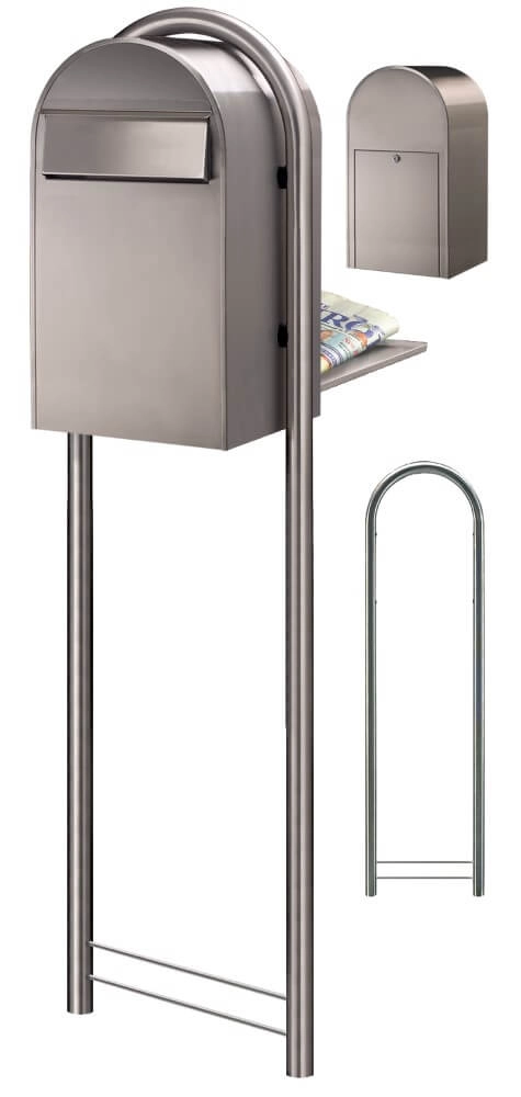 Briefkasten Grande B i Edelstahl Bobi 6417237034113