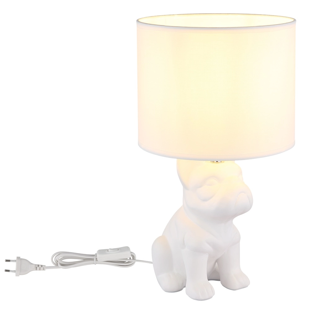 Tischlampe Dogo Hund White mit Mütze Globo 9007371569687