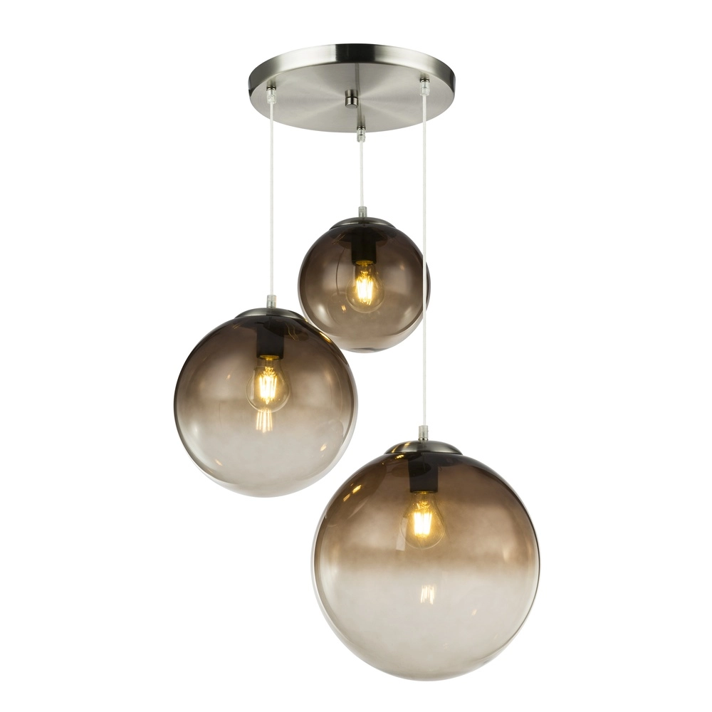 3-Licht Pendellampe Varus Chrom Globo 9007371377473