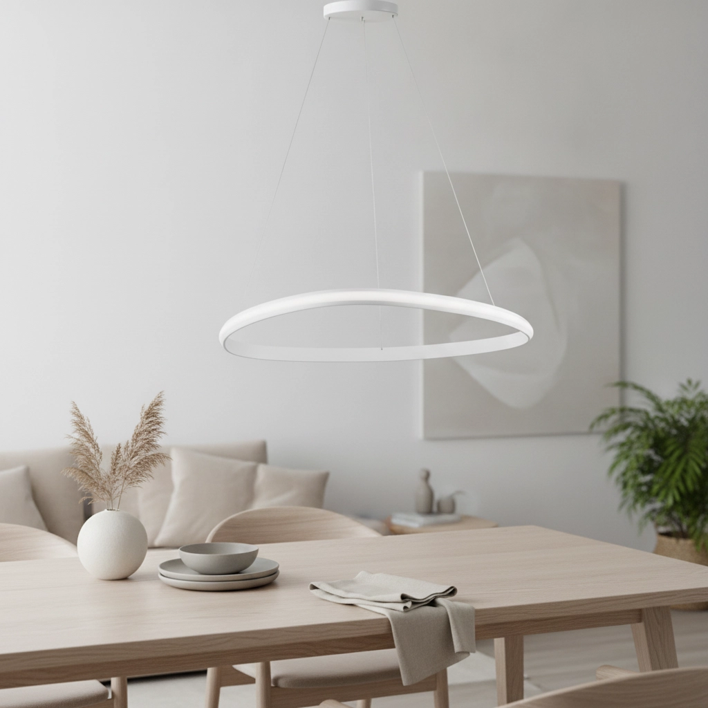 Design-Pendelleuchte Aries weiß Ø 74cm