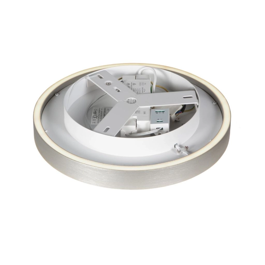 Design-Deckenlampe Ringlux gebürstetes Metall Ø 30cm Steinhauer 8712746180916
