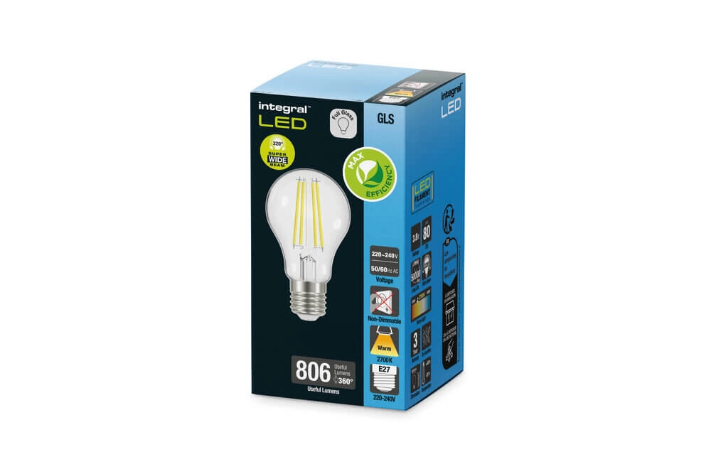 LED-Lampe 4,3W - E27 - 806lm - 2700K hell Lyora 5055788277118