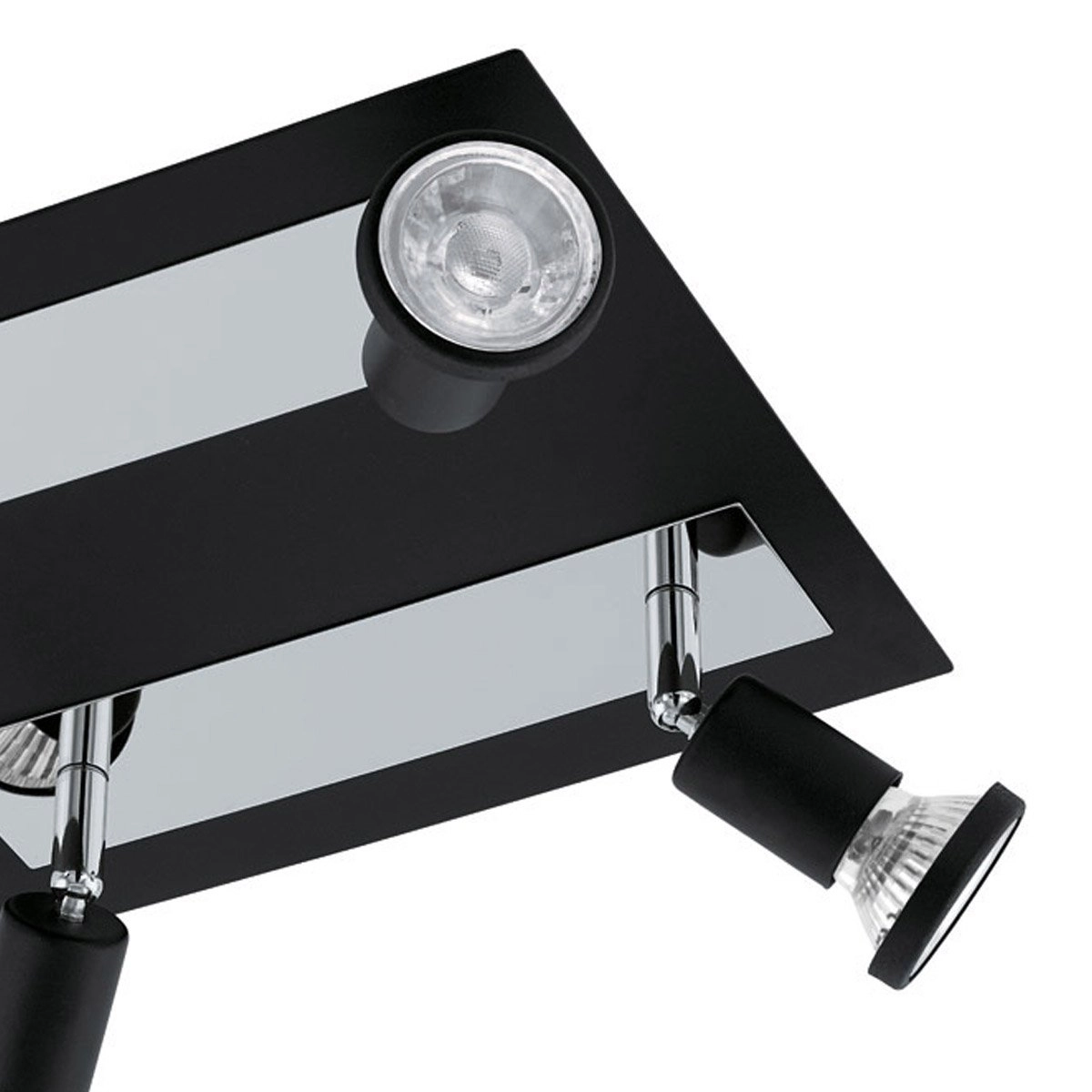 LED-Deckenspot Sarria 4-Licht-Schwarz Eglo 9002759949662
