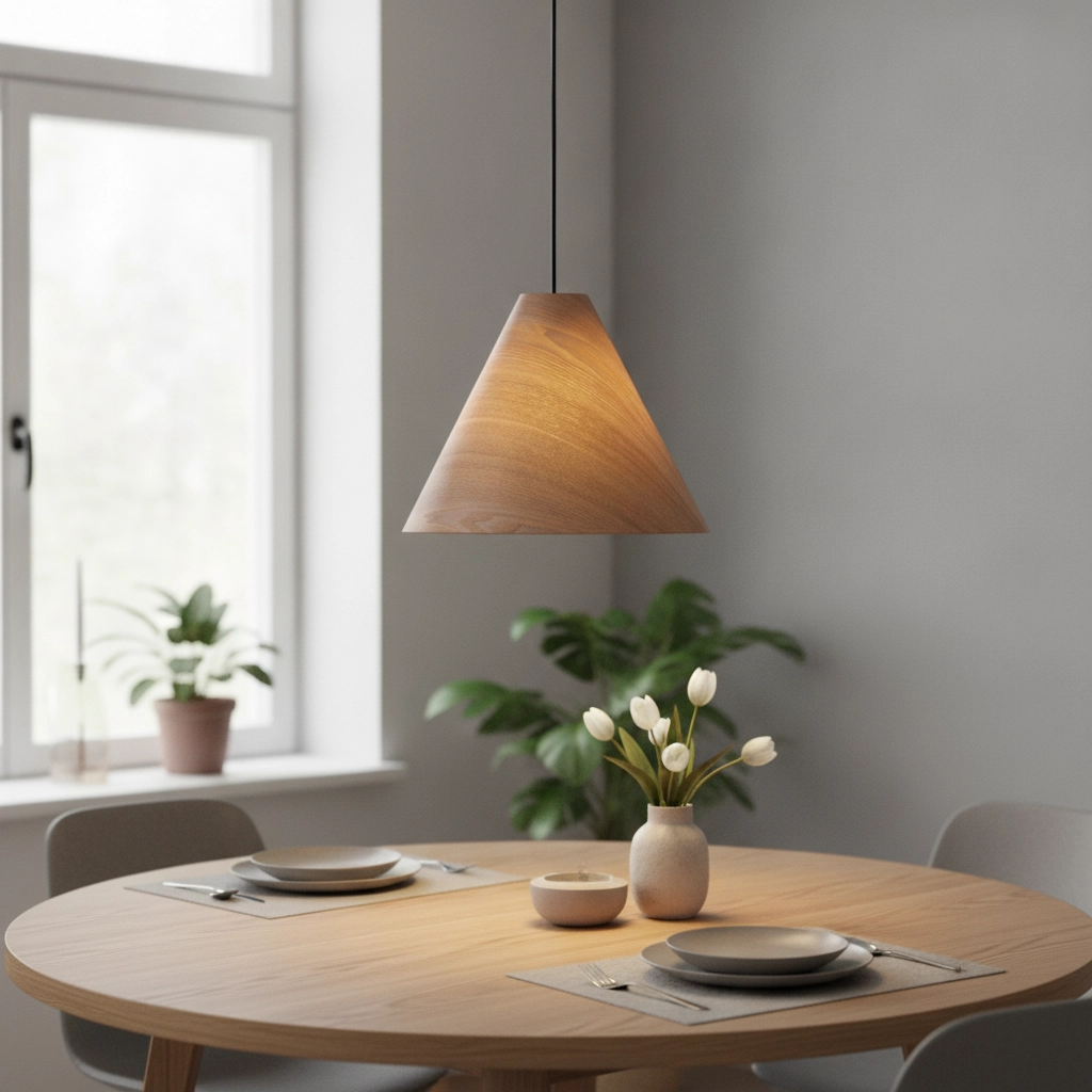 Pendelleuchte aus Holz Elysian Ø 45cm
