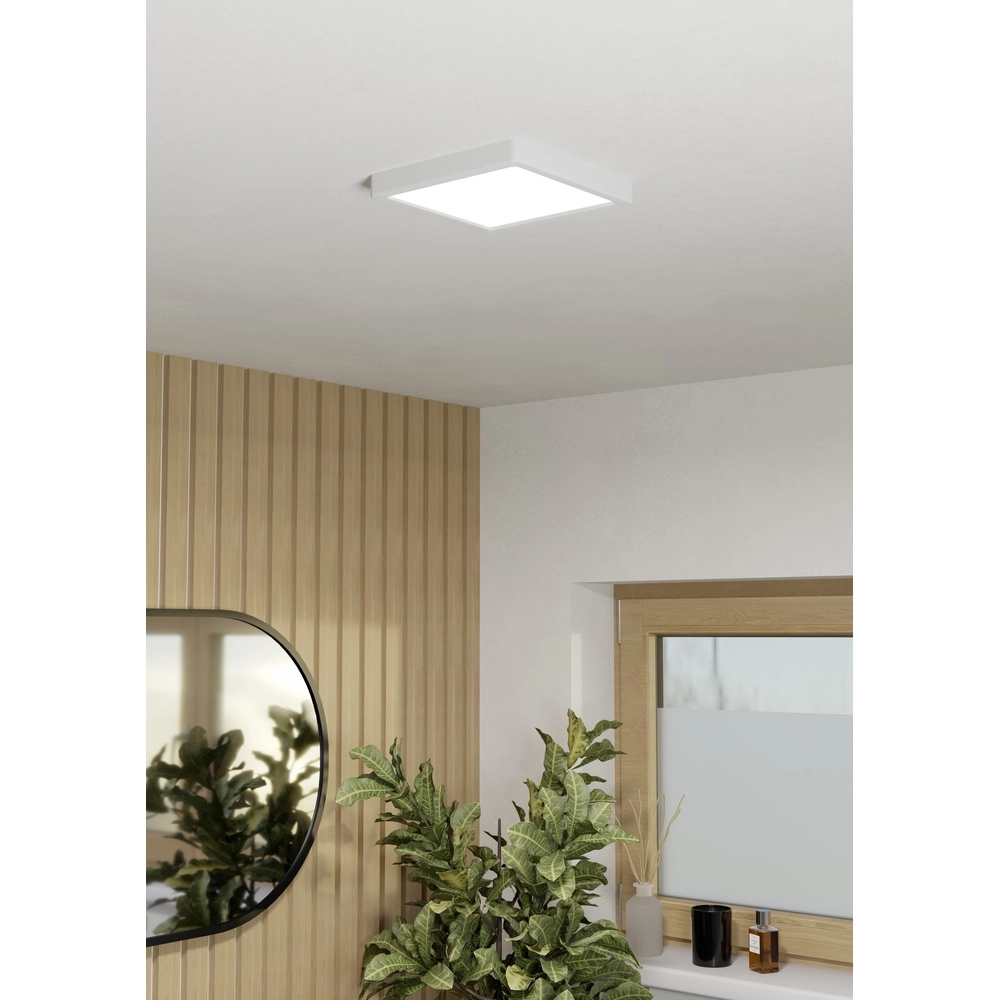 Deckenlicht IP44 Fueva 6 Quadrat – Weiß – 22x22 cm Eglo 9008606330409