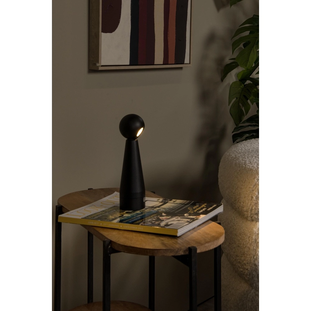 Wiederaufladbare Tischlampe Ipsos Schwarz Lucide 5411212333964