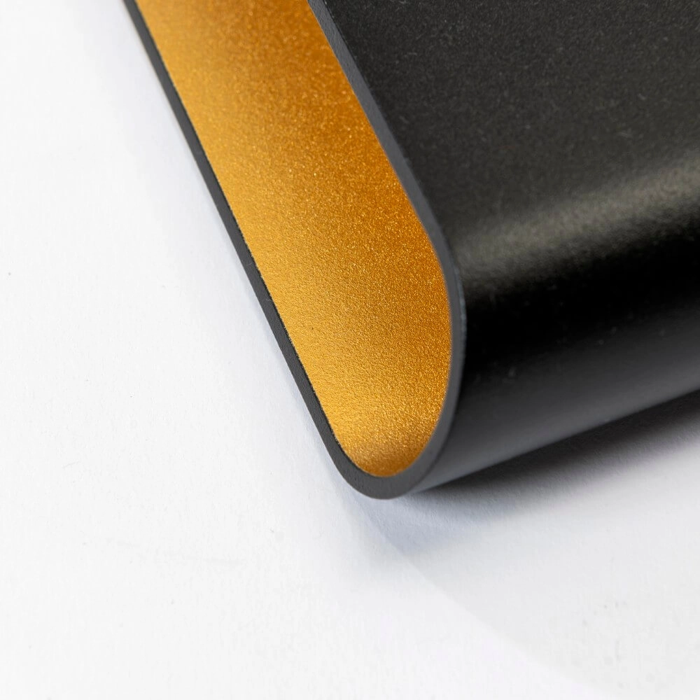 Wandleuchte Diaz L Schwarz mit Gold Artdelight 8720701100299