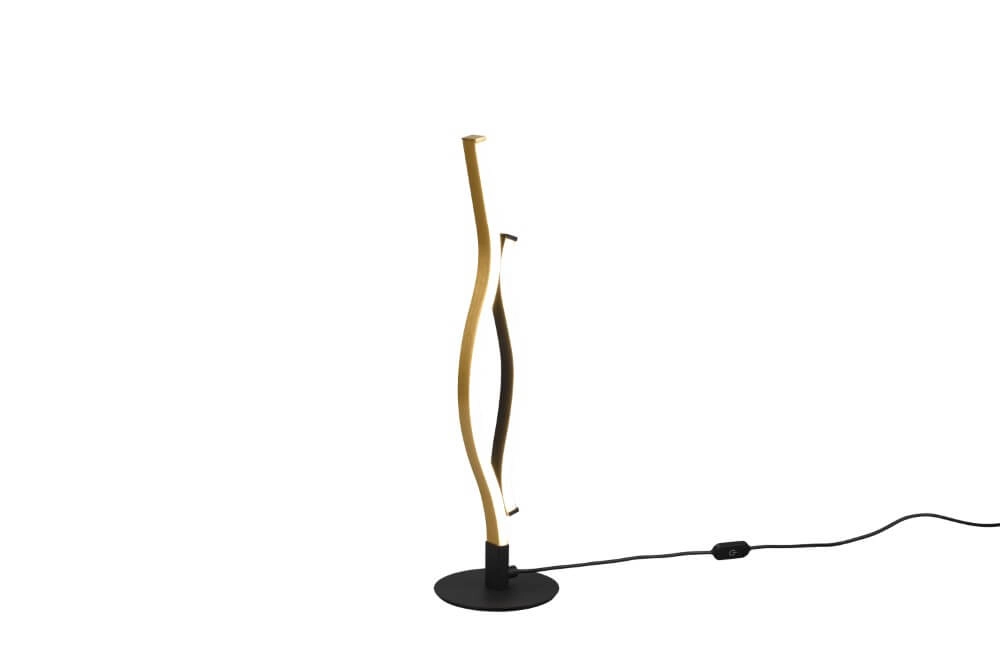 Tischlampe Blaze schwarz mit gold