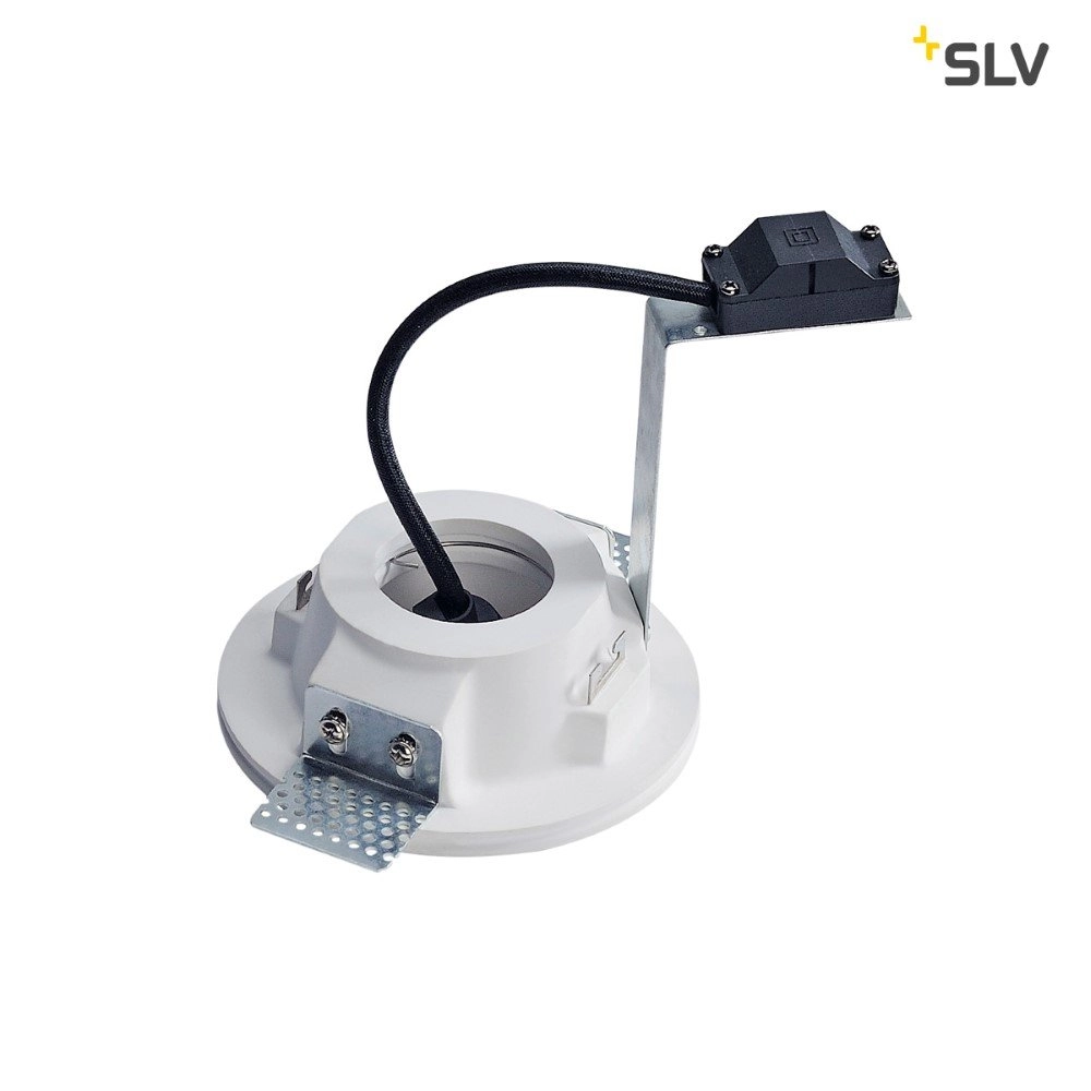Einbaustrahler Plastra GU10 weiß 13cm SLV 4024163160612