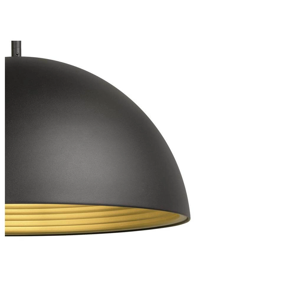 Design-Pendelleuchte Forchini M 50 schwarz mit gold Ø 50cm SLV 4024163298629