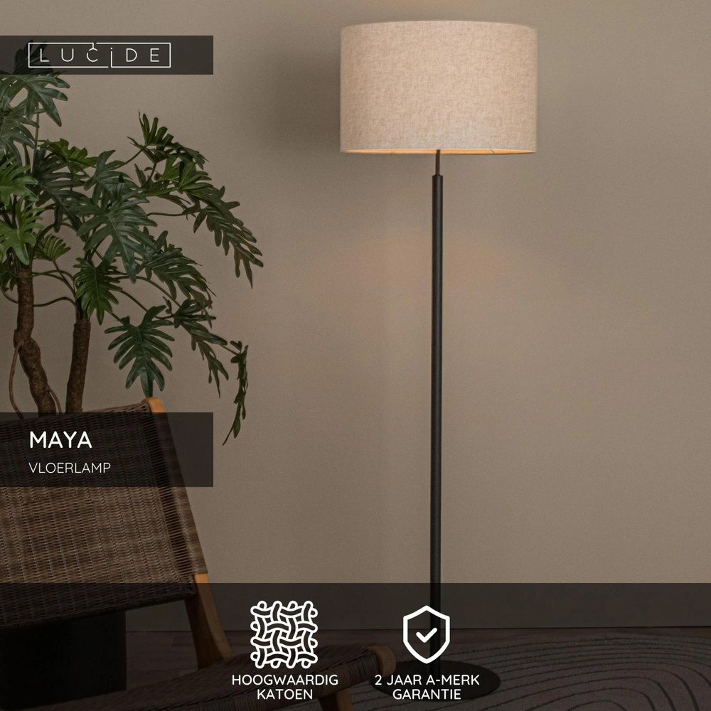 Stehlampe Maya Sahne Lucide 5411212452634