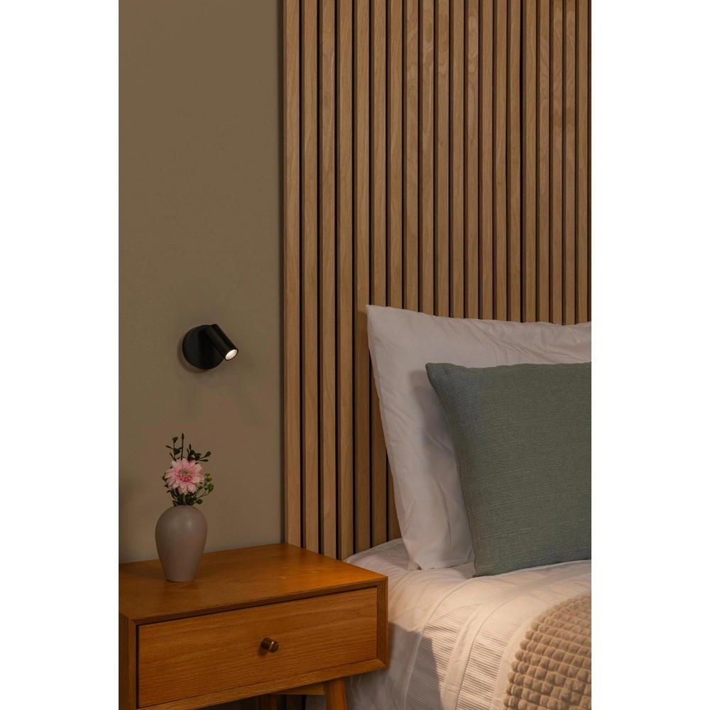 Wiederaufladbare Wandlampe Toni Magnetisches Schwarz Lucide 5411212290540