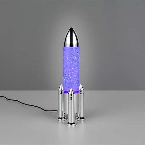 Tischlampe Apollo Raketen-Titan-Grau Trio 4017807681208