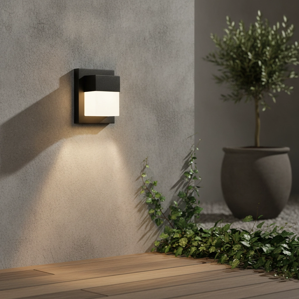 Design-Wandleuchte Leto schwarz