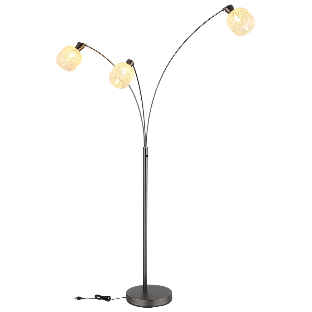 3-Licht Stehlampe Brokana Gunmetal Globo 9007371569472