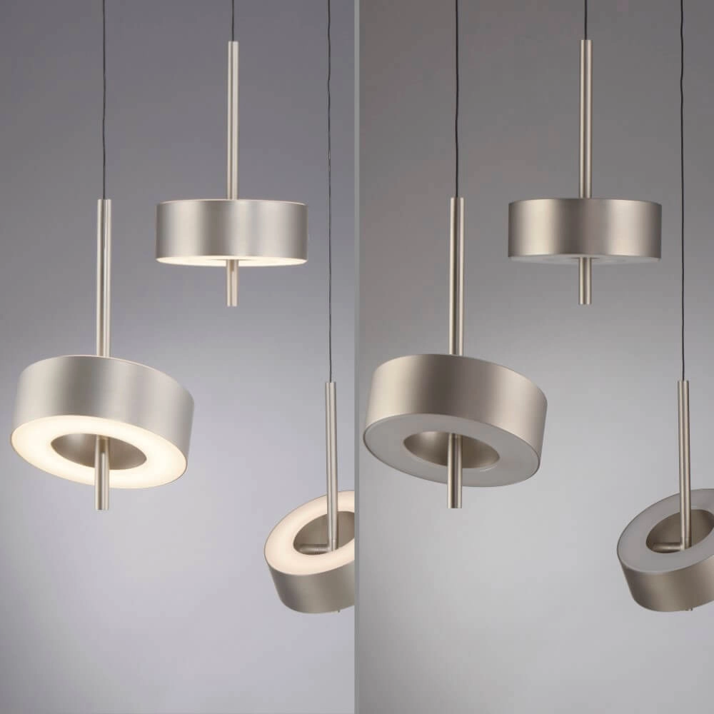 Hängelampe mit 3 Leuchten Q-Rotate Aluminium modern Paul Neuhaus 4012248383162