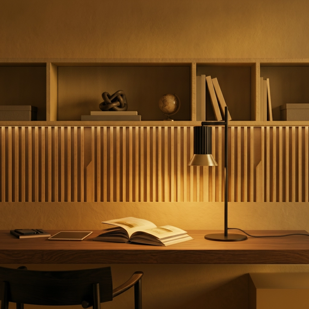 Design-Tischleuchte Luvia schwarz mit gold