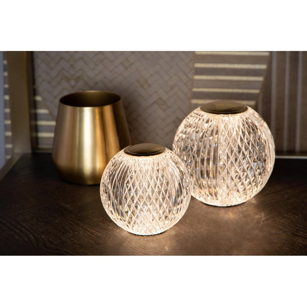 Goldene Tischlampe Cintra Wiederaufladbare Ø 9cm - 2700K Lucide 5411212134486