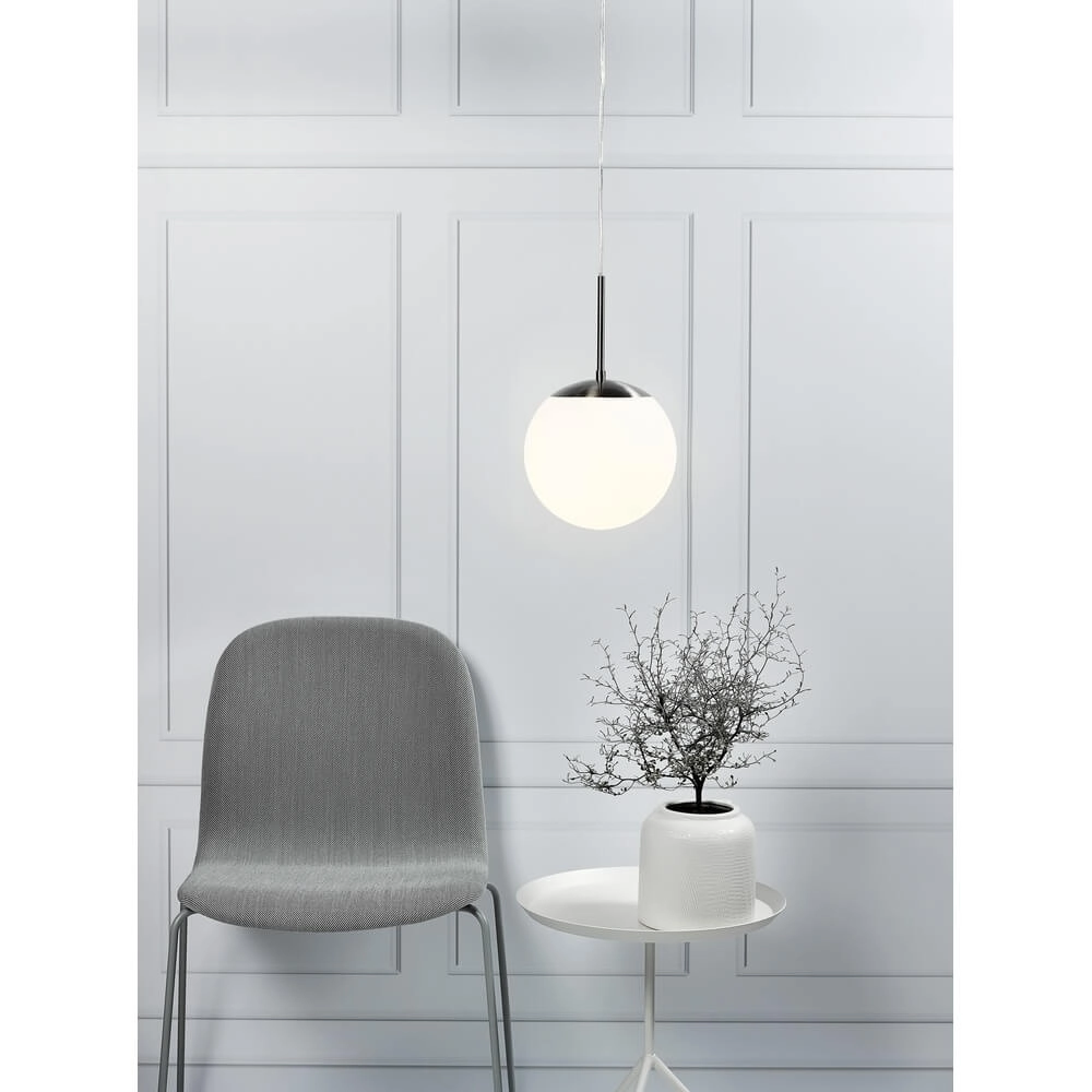 Pendelleuchte aus Glas Cafe weiß Ø 20cm Nordlux 5701581102019