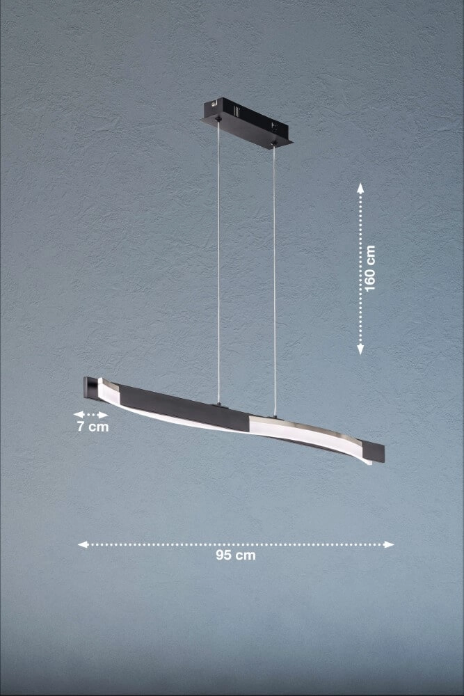 Schlanke LED-Hängelampe Bridge Fischer & Honsel 4003694607049