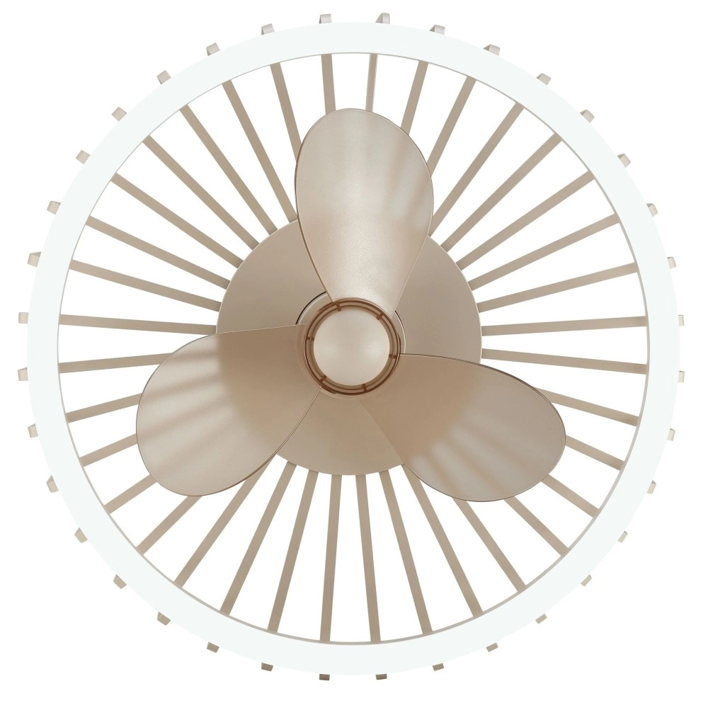 Drahtlampen-Deckenventilator Capo Sandbraun Brilliant 4004353471681