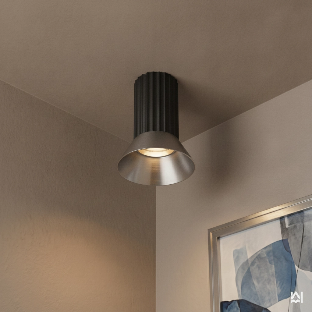 Deckenstrahler Luvia schwarz mit bronze
