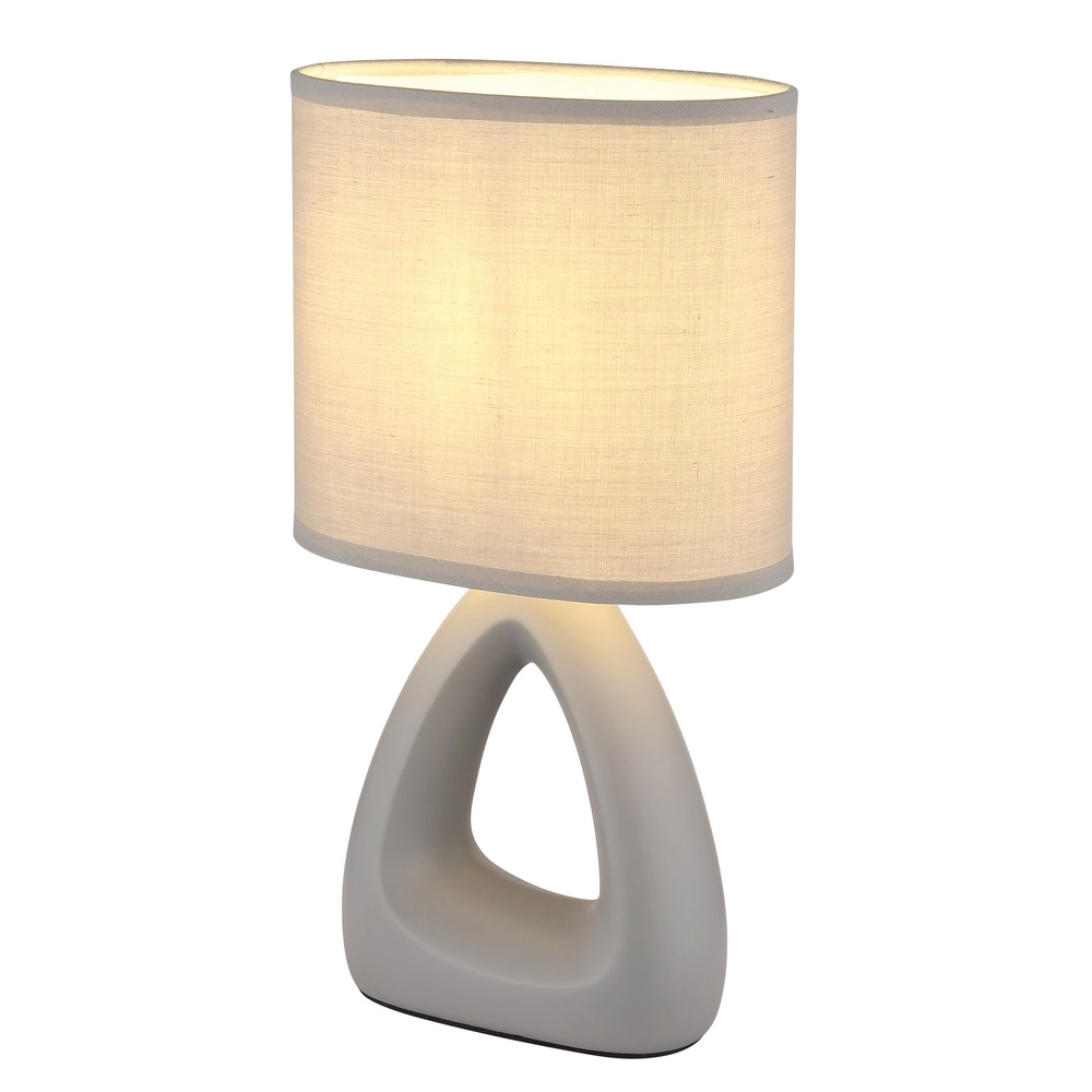 Design-Tischlampe Triangle Grau