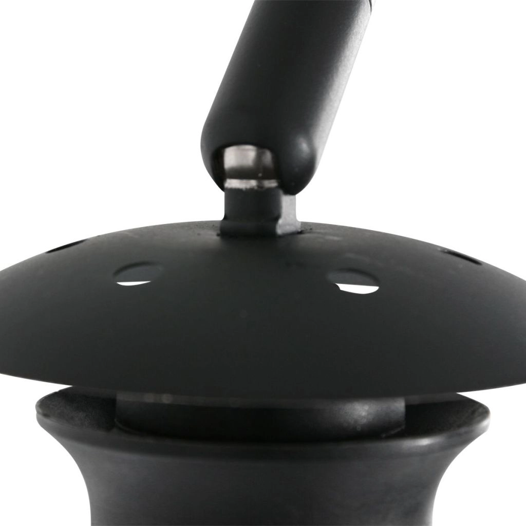 Schwarze Wandlampe Vela Lino mit Cremeton Ø60cm Steinhauer 8712746182033