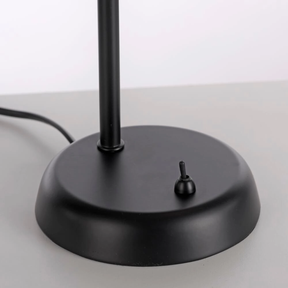 Schwarze Tischlampe Loki 1-Licht Just Light 4043689000813