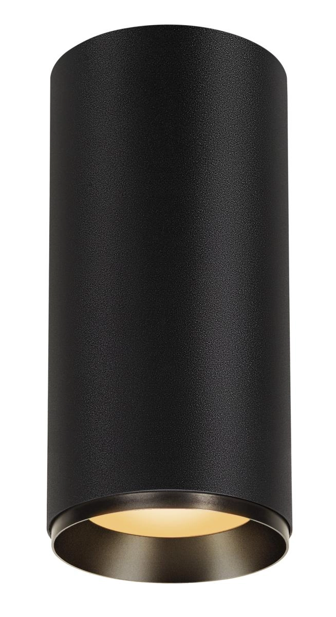 Aufbauspot Numinos XL Zylinder Schwarz 2700K - 60gr SLV 4024163261050