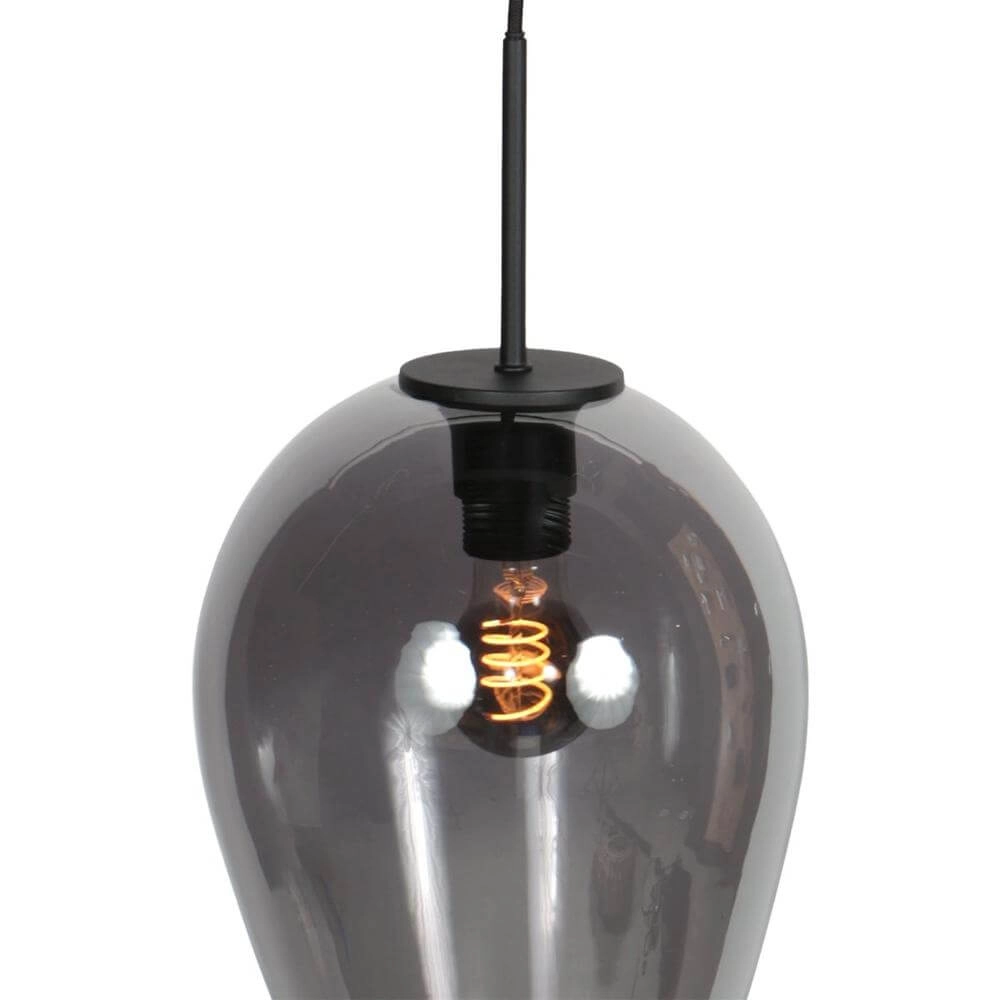 Pendelleuchte HaloSwap mit 1 Rauchglas Ø 22,5cm Steinhauer 8712746179705