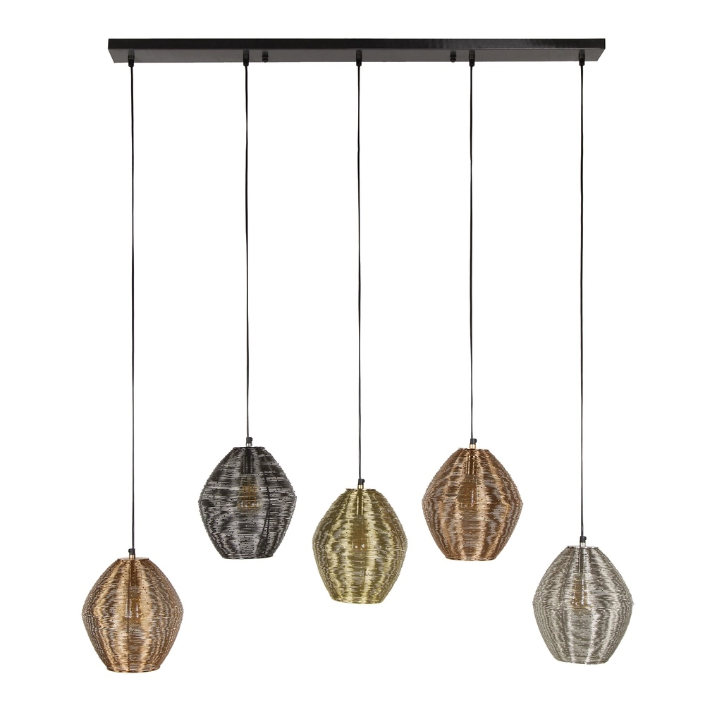 Metall-Pendellampe Web 5-Licht Lyora 8716803511415