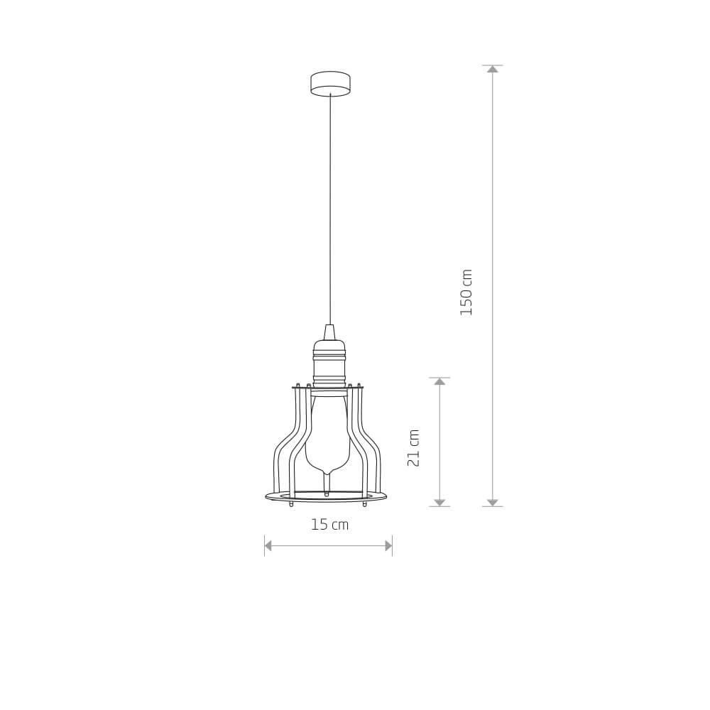 Drahtlampe Workshop Ø 15cm Lyora 5903139633697