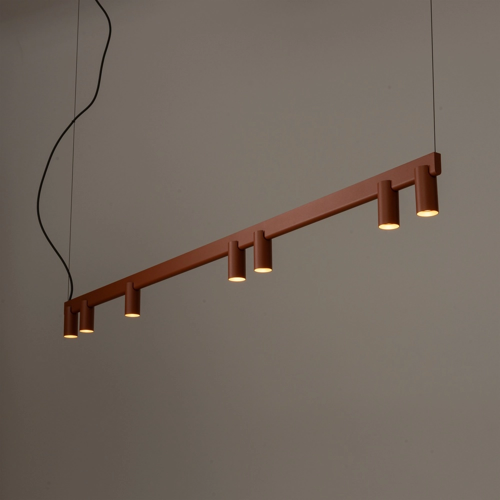 Design-Pendellampe Fourty 7-Licht Terrakotta Lyora 5903139124232
